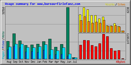 Usage summary for www.bureau-firlefanz.com